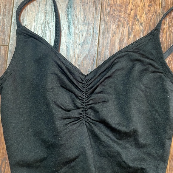 Body Wrappers Premiere Collection Camisole Leotard - Black #P355 - Picture 2 of 12